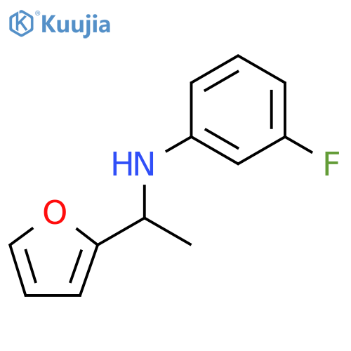 3-fluoro-N-1-(furan-2-yl)ethylaniline structure