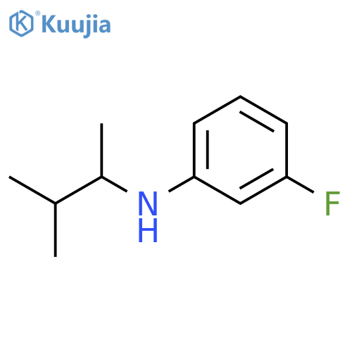 3-fluoro-N-(3-methylbutan-2-yl)aniline structure