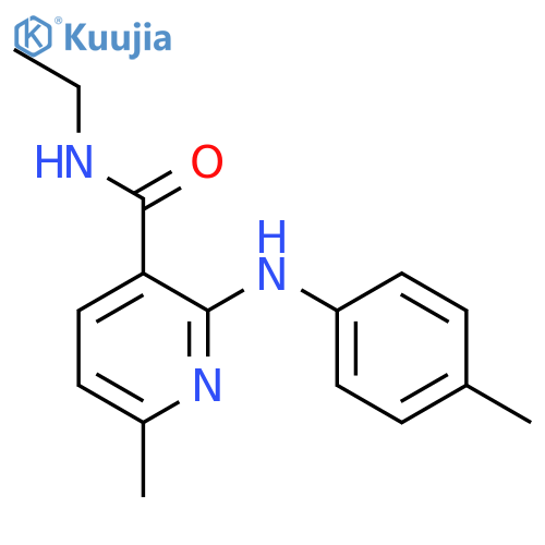3-Pyridinecarboxamide,N-ethyl-6-methyl-2-[(4-methylphenyl)amino]- structure