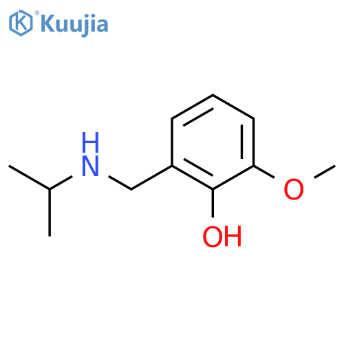 2-methoxy-6-{(propan-2-yl)aminomethyl}phenol structure