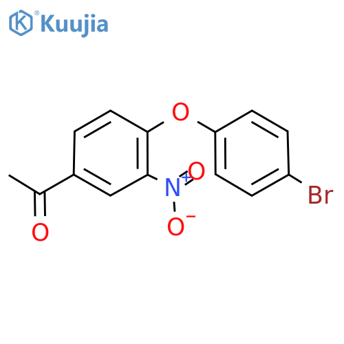 1-(4-(4-Bromophenoxy)-3-nitrophenyl)ethanone structure
