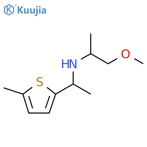 (1-methoxypropan-2-yl)1-(5-methylthiophen-2-yl)ethylamine structure