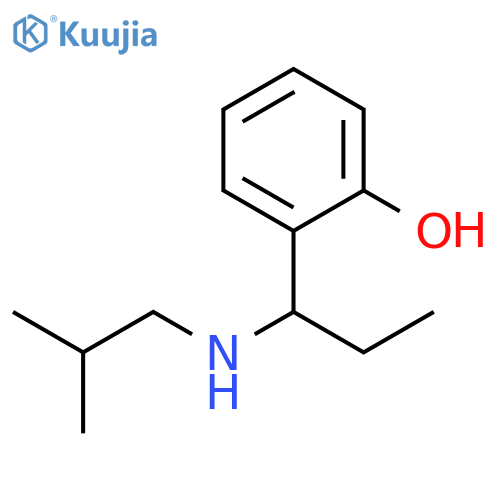 2-{1-(2-methylpropyl)aminopropyl}phenol structure