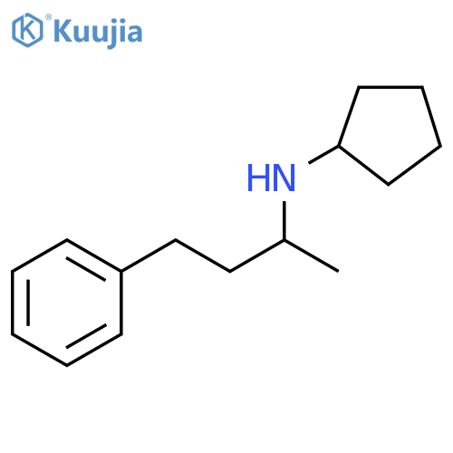 N-(4-phenylbutan-2-yl)cyclopentanamine structure