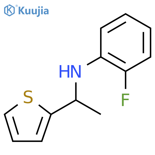 2-fluoro-N-1-(thiophen-2-yl)ethylaniline structure