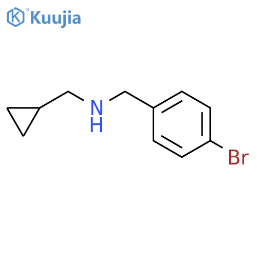 (4-bromophenyl)methyl(cyclopropylmethyl)amine structure