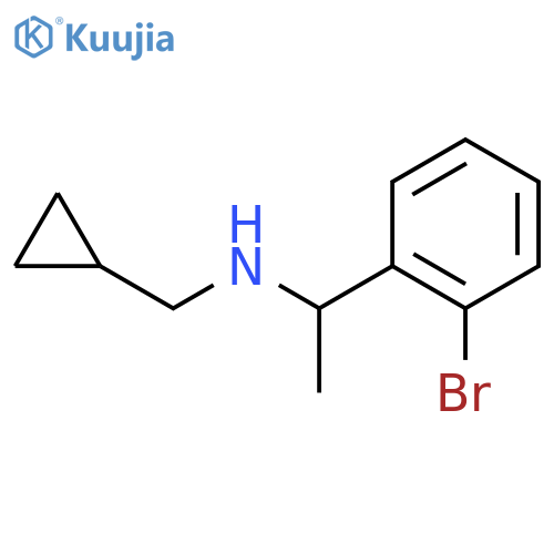 1-(2-bromophenyl)ethyl(cyclopropylmethyl)amine structure