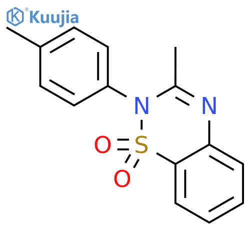 2H-1,2,4-BENZOTHIADIAZINE, 3-METHYL-2-(4-METHYLPHENYL)-, 1,1-DIOXIDE structure