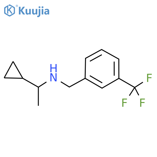 (1-Cyclopropylethyl)({[3-(trifluoromethyl)phenyl]methyl})amine structure