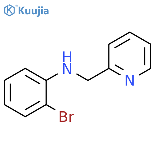 2-bromo-N-[(pyridin-2-yl)methyl]aniline structure