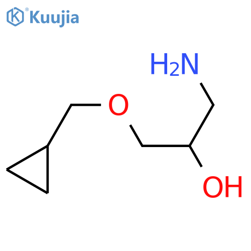 1-amino-3-(cyclopropylmethoxy)propan-2-ol structure
