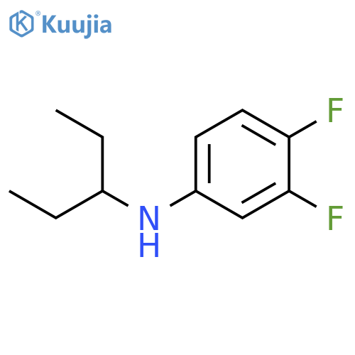 3,4-difluoro-N-(pentan-3-yl)aniline structure