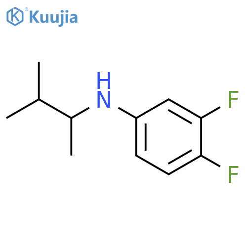 3,4-difluoro-N-(3-methylbutan-2-yl)aniline structure