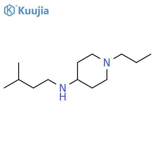 N-(3-methylbutyl)-1-propylpiperidin-4-amine structure