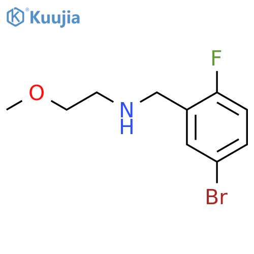 (5-bromo-2-fluorophenyl)methyl(2-methoxyethyl)amine structure