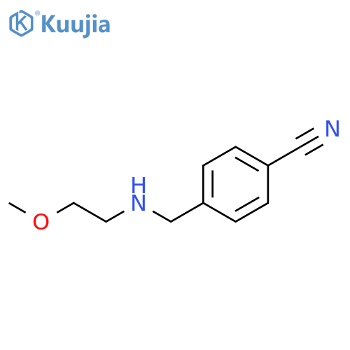 4-{(2-methoxyethyl)aminomethyl}benzonitrile structure