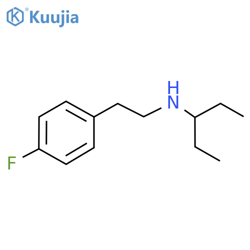 [2-(4-Fluorophenyl)ethyl](pentan-3-yl)amine structure