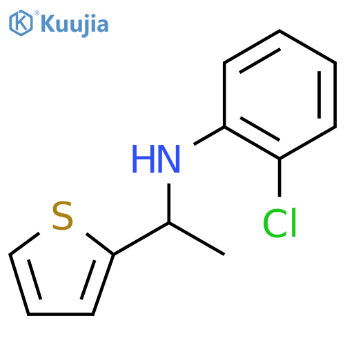 2-chloro-N-1-(thiophen-2-yl)ethylaniline structure