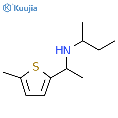 (butan-2-yl)1-(5-methylthiophen-2-yl)ethylamine structure