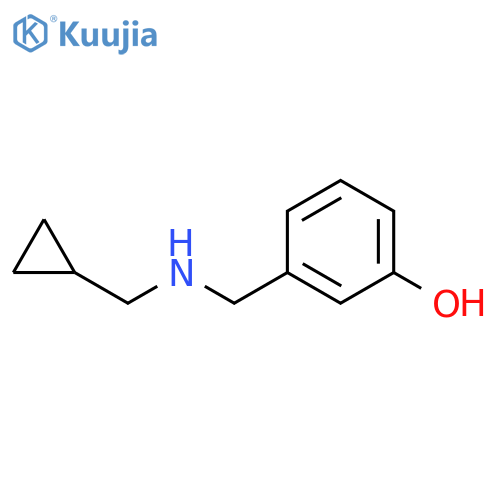 3-{(Cyclopropylmethyl)aminomethyl}phenol structure