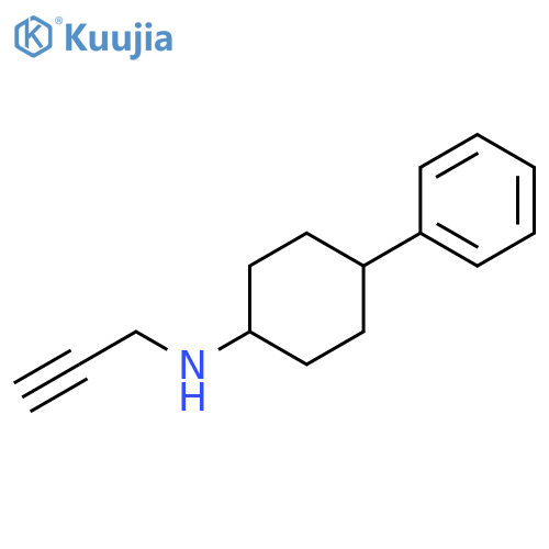 4-phenyl-N-(prop-2-yn-1-yl)cyclohexan-1-amine structure