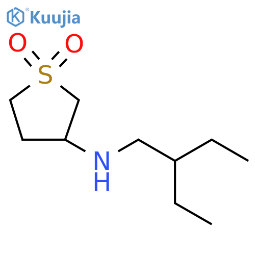 3-[(2-ethylbutyl)amino]-1λ?-thiolane-1,1-dione structure