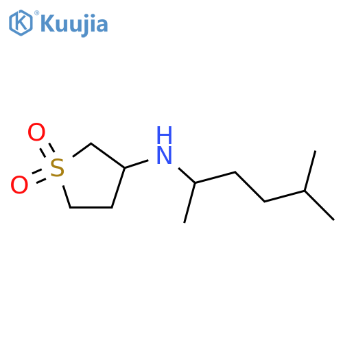 3-[(5-methylhexan-2-yl)amino]-1λ?-thiolane-1,1-dione structure