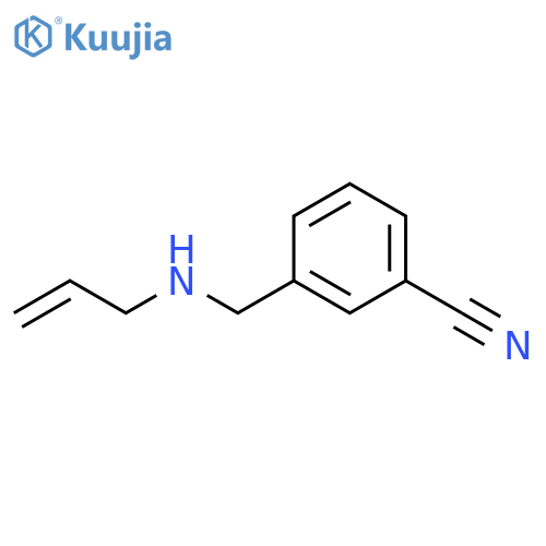 3-{(Prop-2-en-1-yl)aminomethyl}benzonitrile structure