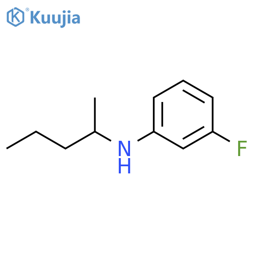 3-fluoro-N-(pentan-2-yl)aniline structure