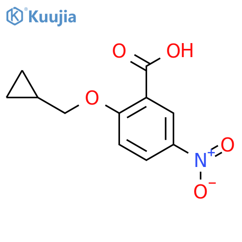 2-(Cyclopropylmethoxy)-5-nitrobenzoic acid structure