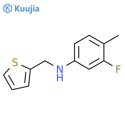 3-fluoro-4-methyl-N-(thiophen-2-yl)methylaniline structure