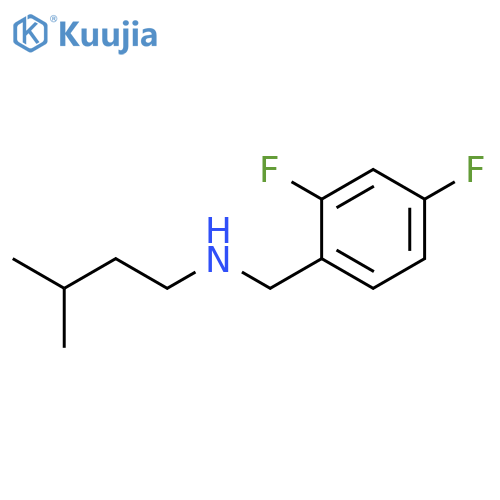 (2,4-difluorophenyl)methyl(3-methylbutyl)amine structure