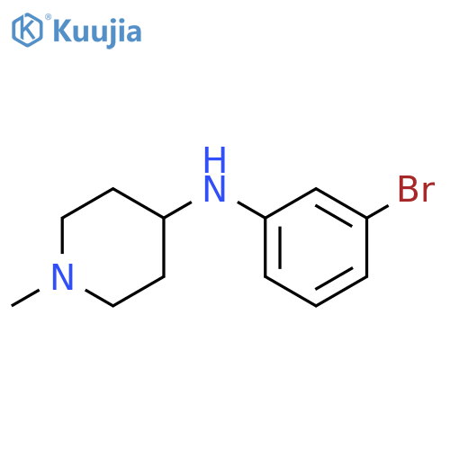 N-(3-bromophenyl)-1-methylpiperidin-4-amine structure