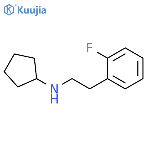 N-2-(2-fluorophenyl)ethylcyclopentanamine structure
