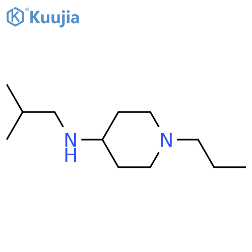 N-(2-methylpropyl)-1-propylpiperidin-4-amine structure