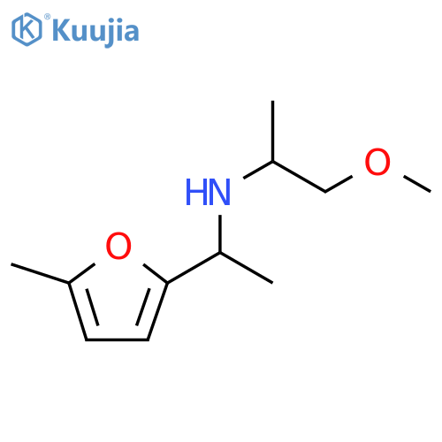 (1-methoxypropan-2-yl)1-(5-methylfuran-2-yl)ethylamine structure