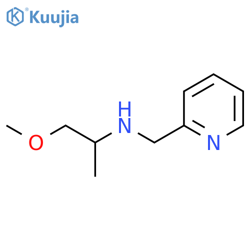 (1-methoxypropan-2-yl)[(pyridin-2-yl)methyl]amine structure