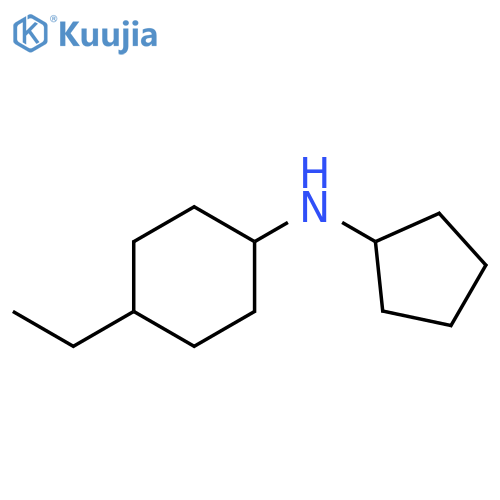 N-cyclopentyl-4-ethylcyclohexan-1-amine structure