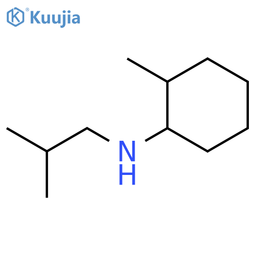 2-methyl-N-(2-methylpropyl)cyclohexan-1-amine structure