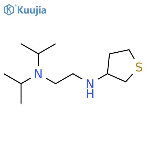 N-{2-[bis(propan-2-yl)amino]ethyl}thiolan-3-amine structure