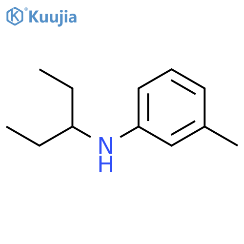 3-methyl-N-(pentan-3-yl)aniline structure