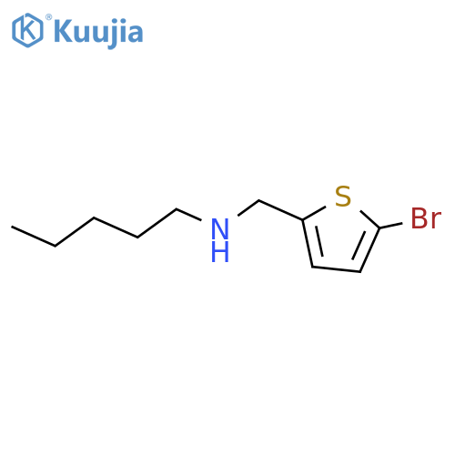 (5-bromothiophen-2-yl)methyl(pentyl)amine structure