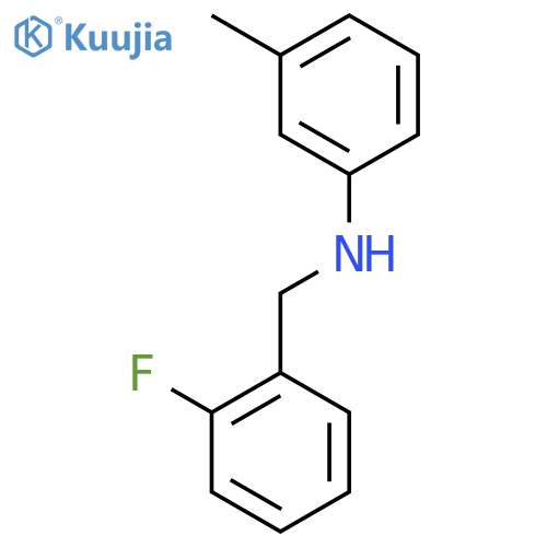 N-(2-fluorobenzyl)-3-methylaniline structure