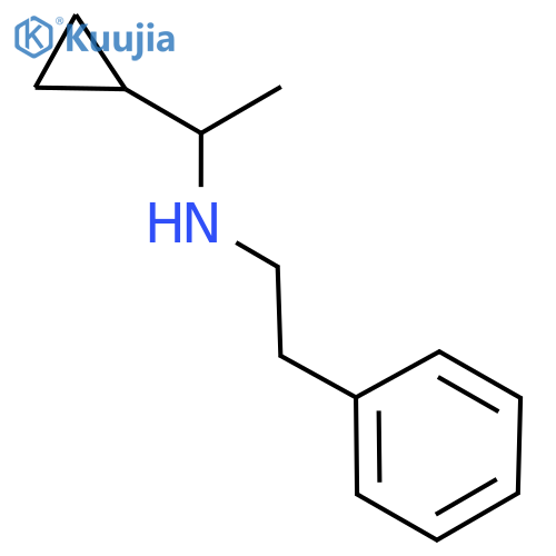 (1-Cyclopropylethyl)(2-phenylethyl)amine structure