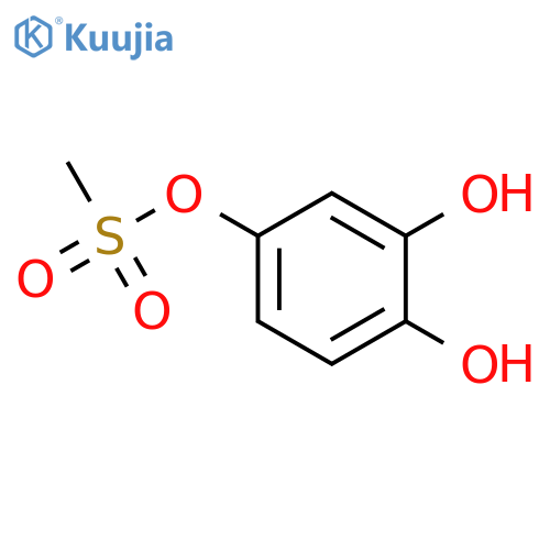 1,2,4-Benzenetriol,4-methanesulfonate structure