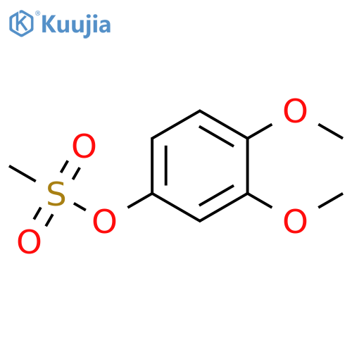 (3,4-dimethoxyphenyl) methanesulfonate structure