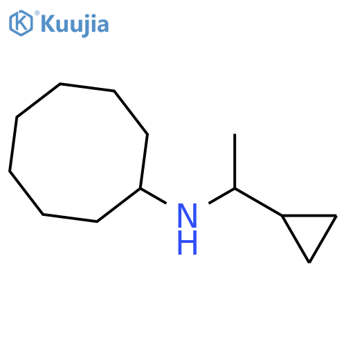 N-(1-cyclopropylethyl)cyclooctanamine structure