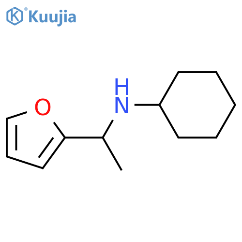 N-1-(furan-2-yl)ethylcyclohexanamine structure