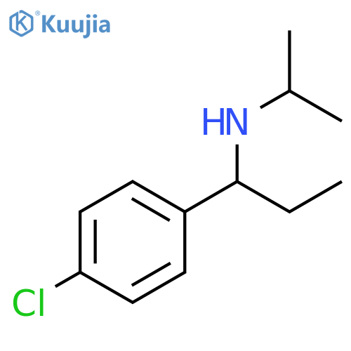 1-(4-chlorophenyl)propyl(propan-2-yl)amine structure