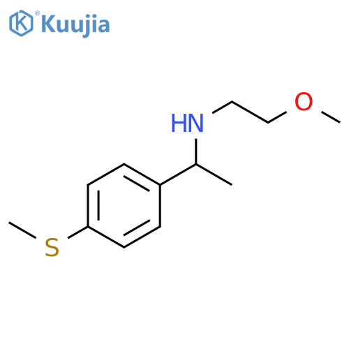 (2-methoxyethyl)({1-4-(methylsulfanyl)phenylethyl})amine structure